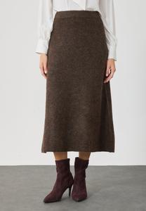Юбка Anna Field WOOL BLEND SKIRT, Brown Melange/Brown