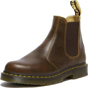 Ботинки челси Dr. Martens Unisex 2976 с защитой от скольжения, темно-коричневые, мужские, размер 10, женские, размер 11, средние
