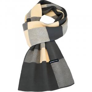 Шарф из полиэстера вязаный для женщин WARRIOR, темно-серый plaid