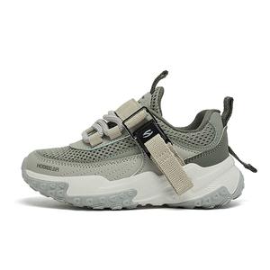 Нескользящие, износостойкие, дышащие низкие детские кроссовки для бега HOBIBEAR, серый/черный