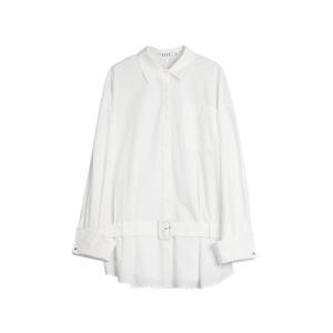 ELLE Футболка Women's White V-образный вырез Moderate