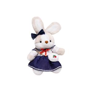 Флисовая кукла Кролик в цветочной юбке высотой 35 см FANNIKEER, Students' Skirt