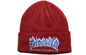 Унисекс Бейсболка Thrasher Бордовая Полиакриловая
