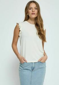 Футболка с принтом TEMPERENCE RUFFLE PEPPERCORN, цвет gardenia