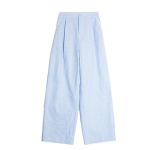 ELLE Женские повседневные брюки в полоску, умеренный прямой крой