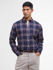 Хлопковая рубашка Regular Fit в клетку Highland Barbour, Blue/Red