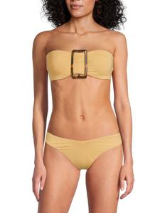 Верх бикини-бандо с пряжкой WeWoreWhat, цвет Desert