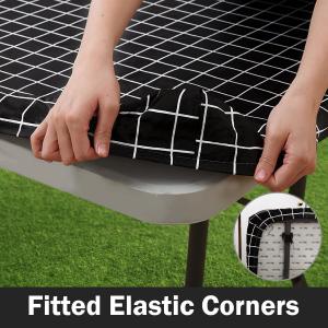 Скатерть виниловая Smiry, черный