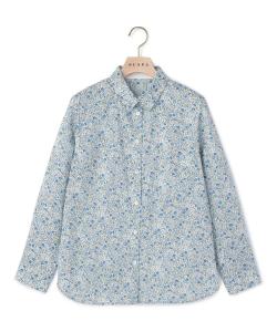 блузка с воротником в виде листа и цветка