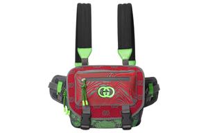 Нейлоновый рюкзак Trumpets мужской зеленый GUCCI