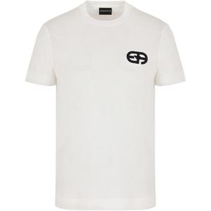 Футболка с вышитым логотипом EMPORIO ARMANI, белый