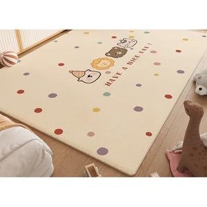 Budis Ковер 300х400 см для гостиной, детской, спальни, стиль Dopamine, моющийся, водонепроницаемый BJ-283 Cute Party, без ворса и катышков