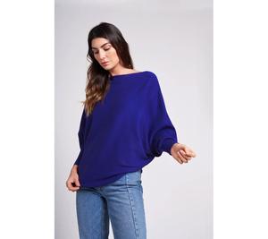 Женский свитер Ivy Oversized с рукавами летучая мышь длиной 3/4 Caldwell Collection, Sapphire blue