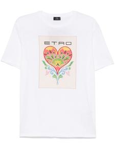 Футболка с логотипом ETRO, белый