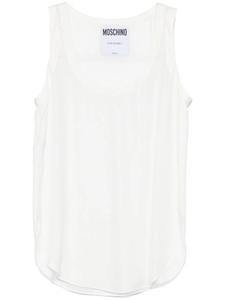 Майка с вышитым логотипом Moschino, белый