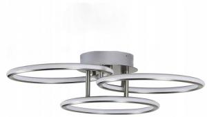 Светодиодный потолочный светильник Nettlife Clarke, серебро - металл - 35 х 12 х 45 см