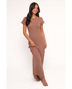 Женское вязаное макси-платье Lowell Petal and Pup, Mocha