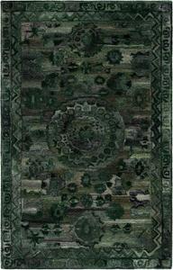 Ковер SAFAVIEH, 183 x 275 см, - коллекция Anatolia - темно-зеленый и серый, ручной работы, идеально для гостиной, спальни, столовой (AN411W)