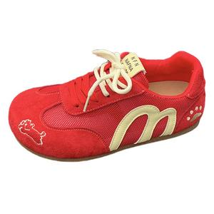 SUPEREDGE Амортизирующие ударопрочные износостойкие женские лоу-топы для скейтбординга красные, цвет Red