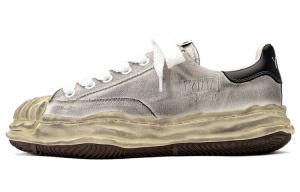 Кроссовки Maison Mihara Yasuhiro Distressed Lace-Up, серый