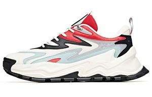 Горячие массивные кроссовки мужские низкие красные/белые/голубые Anta