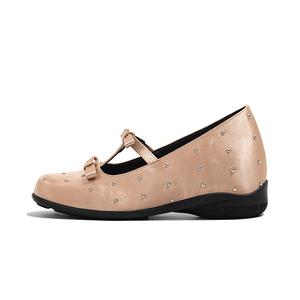 Туфли Мэри Джейн на платформе женские Old Meow, Champagne Gold