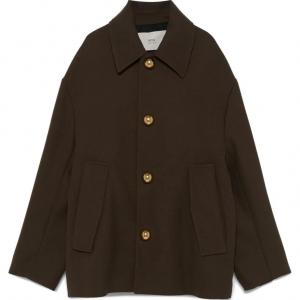 AMIPARIS Куртка из верджинской шерсти Ami Paris, Coffee