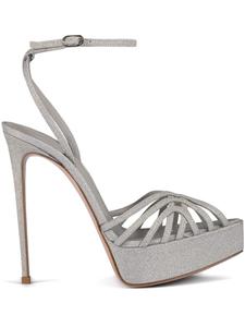 Сандалии Le Silla 140 мм Embrace, серебряный