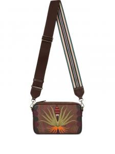 Маленькая сумка через плечо ETRO x Agostino Iacurci с вышитым узором «пейсли» Arnica, коричневый