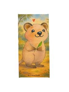 Mr. & Mrs. Panda Пляжное полотенце Quokka Happy Design без надписи, белое