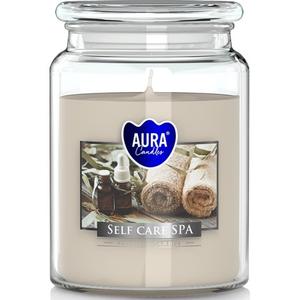 Большая ароматическая свеча в банке 100ч. СПА-уход за собой Bispol