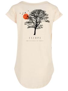 Длинная футболка Escape Discover the World Tree Birds in Whitesand F4NT4STIC