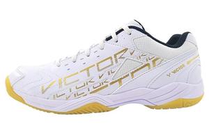Кроссовки VICTOR Badminton Shoes Unisex Low-top White/Gold, белый/золотой