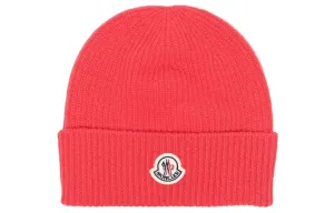 Moncler Красная мужская шапка бини, Red