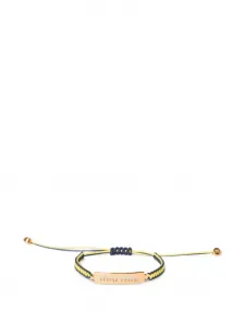 Браслет из хлопка и металла MIU MIU, розовый