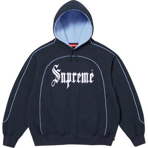 Curve Piping Hooded Sweatshirt Supreme, синий/темно-синий