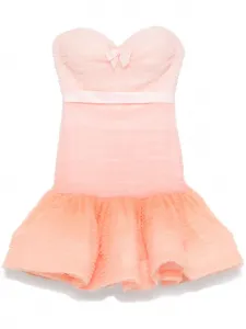 Платье мини из тюля с эффектом деграде Viktor & Rolf, розовый