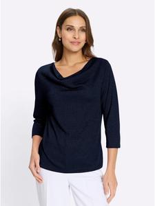 Рубашка-водопад темно-синего цвета WITT WEIDEN