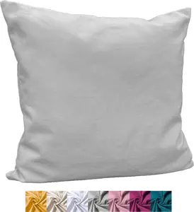 Декоративная наволочка , хлопковая наволочка, натуральная, декоративная наволочка, тип 849, серая, 40x40 см heimtexland