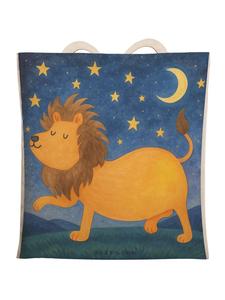 Mr. & Mrs. Panda Сумка-шоппер с изображением знака зодиака Лев (без надписей), белого цвета