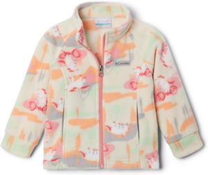 Columbia Youth Girls Benton Springs II Printed Fleece, Dark Stone Uninature