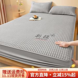 Boyang Простыня на резинке 200х220 см, утолщенная стеганая, хлопок Синьцзян первого сорта, цвет Xingchenhui