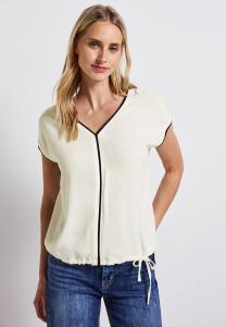 Футболка с принтом Street One, кремовый