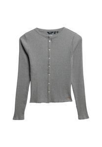 Вязаный кардиган Superdry, серый
