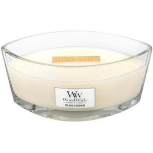 Эллиптическая ароматическая свеча с потрескивающим фитилем, Island Coconut, до Woodwick