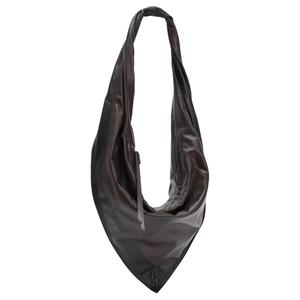 Lemaire Шерстяная квадратная шарф-сумка, маленькая сумка унисекс black и black chocolate