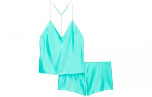 Женский пижамный комплект бирюзовый Victoria's Secret, сине-зелёный