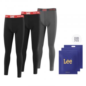 Классические термобрюки 101 мужские, 3 пары Lee, черный