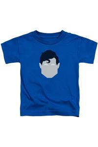 Супермен Супермен Хэд Короткий Рукав Футболка для малышей Gildan, синий