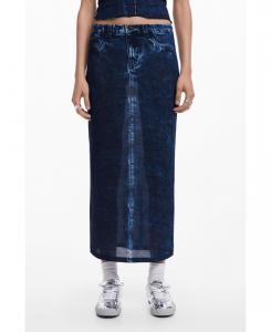Женская юбка с эффектом джинсовой ткани Desigual, Blue